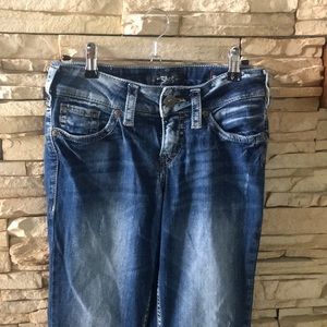 Silver Slim Boot Jeans